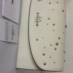 COACH  F29442 STUDDED ENVELOPE WALLET